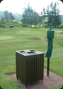 Hunter's Recycling Bin in use at Gleneagles